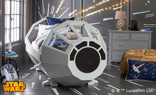 Illustration for article titled Crap, it Turns Out That Pottery Barn Millennium Falcon Bed Costs $4,000